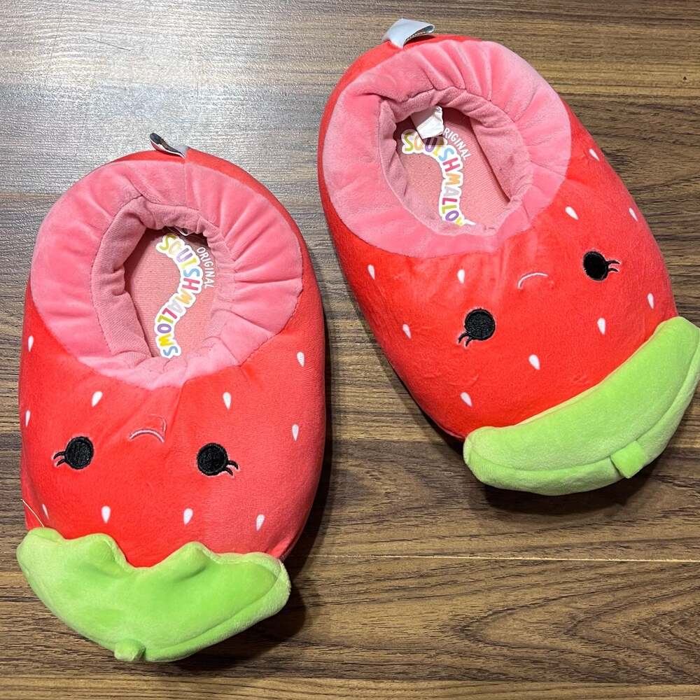 Squishmallow Slippers Scarlet Red Watermelon Slippers
